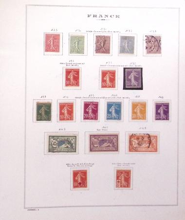 1849-1989, lot de 13 albums et classeurs comprenant