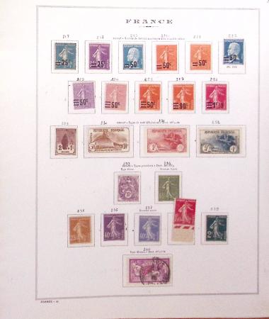 1849-1989, lot de 13 albums et classeurs comprenant