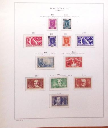 1849-1989, lot de 13 albums et classeurs comprenant