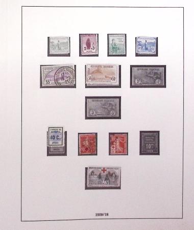 1849-1989, lot de 13 albums et classeurs comprenant