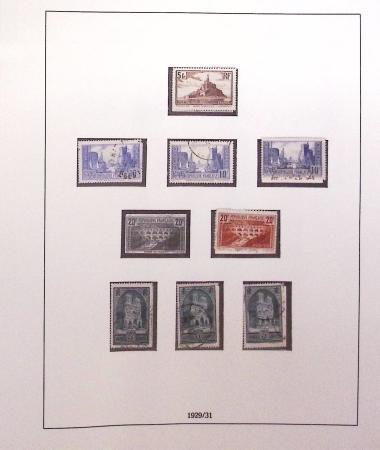 1849-1989, lot de 13 albums et classeurs comprenant