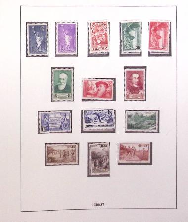 1849-1989, lot de 13 albums et classeurs comprenant