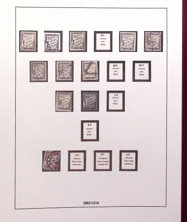 1849-1989, lot de 13 albums et classeurs comprenant