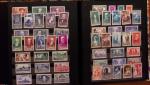 1849-1989, lot de 13 albums et classeurs comprenant