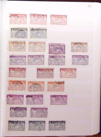 1849-1989, lot de 13 albums et classeurs comprenant