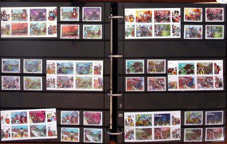 1937-2013, Lot de 16 classeurs avec faciale FRANCE et monde entier,