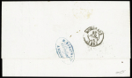 Lettre de saint Louis du Sénégal pour Bordeaux avec CAD d'entrée rouge "Outre-mer Rochefort" (1848), ind 19, certificat Chevalier. TB