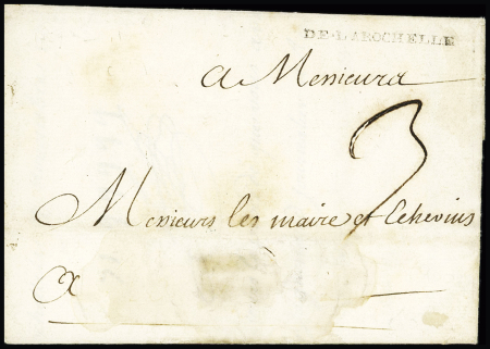 MP "de la Rochelle" (1739 - L n°5), ind 21. TB