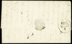 Lettre avec CAD rect "La Rochelle 16 5 février 1828", ind 25. TB