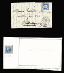 N°60 OBL GC 4936 + T17 "St Denis d'Oléron" (1875) sur lettre, ind 18. TB