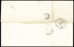 Lettre avec T15 "St Jean d'Angely" (1845) + cursive "16 St Hilaire", ind 22. rare et TB