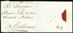Lettre avec MP "St Jeandangely" et MP "PP" (1786) (L4), ind 22. RR