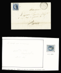 N°29 OBL GC 4990 + T24 "St Jean de Liversay" (1869) sur lettre, ind 19. TB