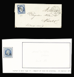 N°29 OBL GC 4990 + T17 St Jean de Liversay (1875) sur lettre, ind 19. TB