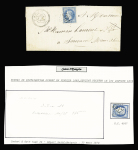 N°29 OBL GC 4937 + T24 "St Maigrin" (1870) sur lettre, ind 18. TB