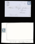 2 lettres : n°29 OBL GC 4443 + T22 "St Même" (1868) + boite rurale A d'Aumagne, ind 17 chacune. TB