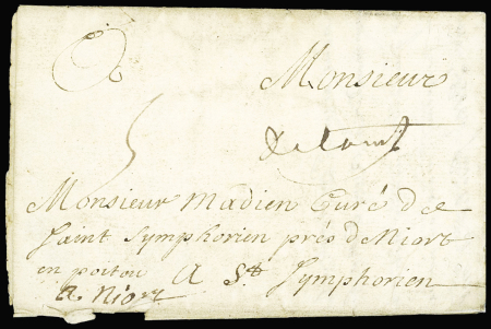 Marque manuscrite "De Saintes" (1722 - L n°8A), ind 18. TB
