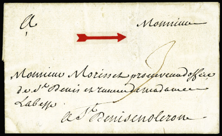 MP "Xainte" (à sec bien visible - 1747), ind 15. TB