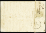 Cursive double "16 Tonnay St Jean d'Angely" (1827), ind 19. TB
