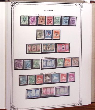 1924-1958, Collection de timbres neufs d'Algérie en