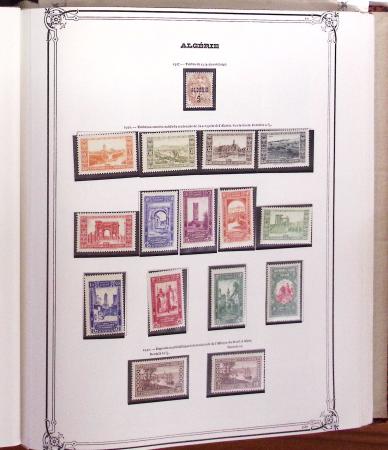 1924-1958, Collection de timbres neufs d'Algérie en