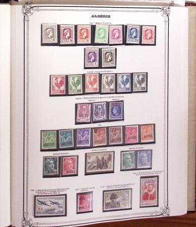 1924-1958, Collection de timbres neufs d'Algérie en
