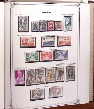 1924-1958, Collection de timbres neufs d'Algérie en