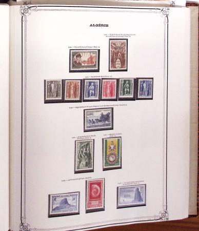 1924-1958, Collection de timbres neufs d'Algérie en