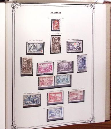 1924-1958, Collection de timbres neufs d'Algérie en