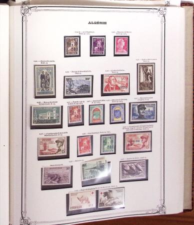 1924-1958, Collection de timbres neufs d'Algérie en