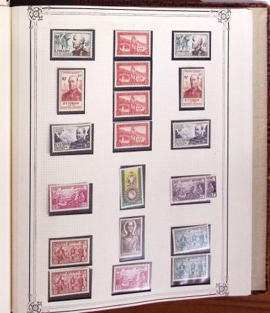 1924-1958, Collection de timbres neufs d'Algérie en