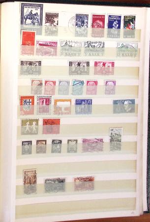 1920-1957, Collection de Sarre en 1 classeur, essentiellement