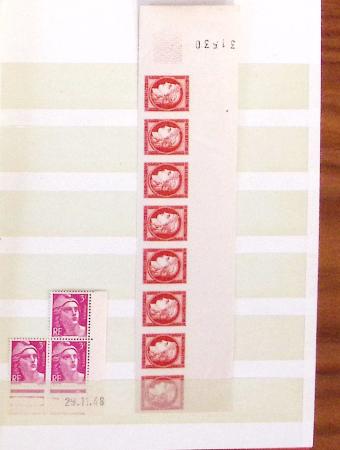 1862-1992, Collection et stock en 10 classeurs, essentiellement