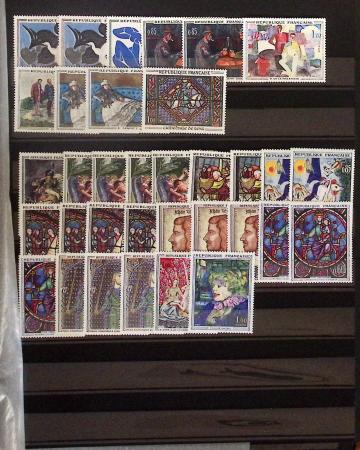 1862-1992, Collection et stock en 10 classeurs, essentiellement