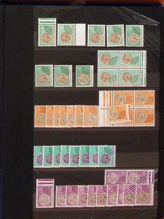 1862-1992, Collection et stock en 10 classeurs, essentiellement