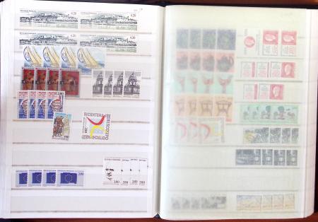 1862-1992, Collection et stock en 10 classeurs, essentiellement