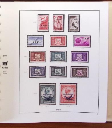 1891-2001, Plusieurs collections dont une de MONACO