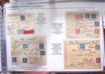 Restant de collection du n°140 (JF.Gibot) : 208 lettres selectionnées avec descriptions fouillées présentées sous feuilles plastiques Safe A3 : lettres recommandées ou en VD ou exprès pour l'étranger, lettres tax