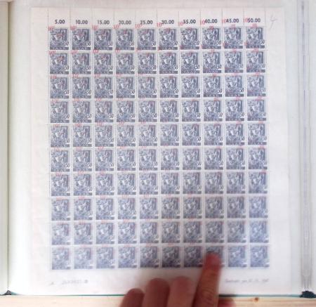 1947, SAAR II issue: Valuable selection of 14 complete