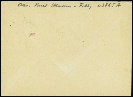 LVF n°6 à 10 OBL CAD "Feldpost" (14.8.43) sur lettre