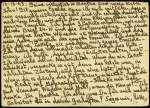 Allemagne n°713 OBL Weimar - Buckenwald (1943) sur carte postale d'un déporté français. TB