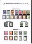 FICTIFS 1931-1989, Collection de timbres fictifs très bien présentée sur page, quasiment complète