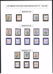 FICTIFS 1931-1989, Collection de timbres fictifs très bien présentée sur page, quasiment complète
