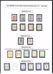 FICTIFS 1931-1989, Collection de timbres fictifs très bien présentée sur page, quasiment complète