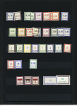 FICTIFS 1931-1989, Collection de timbres fictifs très bien présentée sur page, quasiment complète