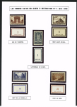FICTIFS 1931-1989, Collection de timbres fictifs très bien présentée sur page, quasiment complète