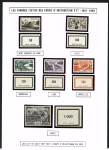 FICTIFS 1931-1989, Collection de timbres fictifs très bien présentée sur page, quasiment complète
