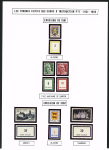 FICTIFS 1931-1989, Collection de timbres fictifs très bien présentée sur page, quasiment complète