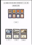FICTIFS 1931-1989, Collection de timbres fictifs très bien présentée sur page, quasiment complète