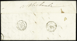 N°10 OBL PC 46 + cursive "54 Allaire" + 